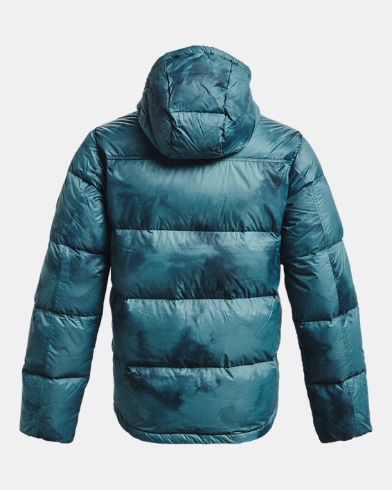Men's ColdGear® Infrared Down Printed Jacket, Blue, pdpMainDesktop image number 7